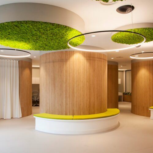 MOSO Flexbamboo wall covering used at Sottanelli Assicurzioni